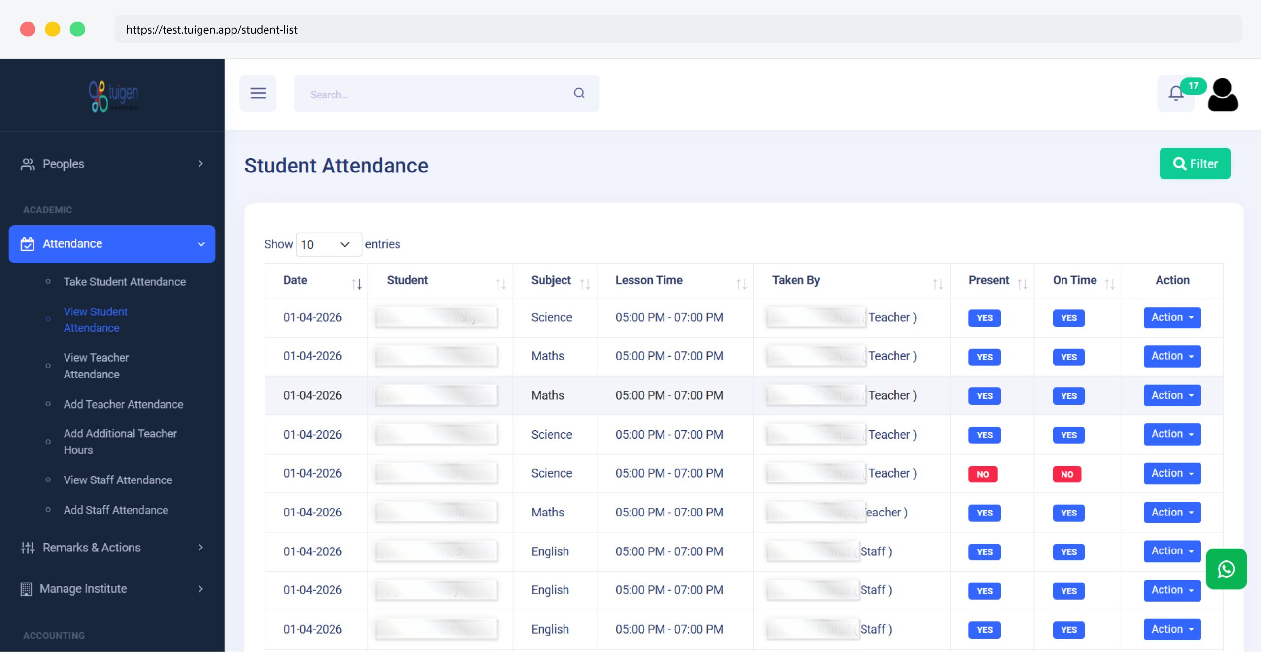 Attendance Management System